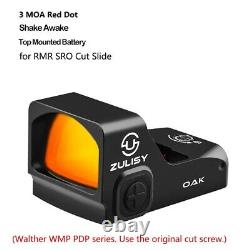 3MOA Shake Awake Red Dot Reflex Sight RMR Cut for Glock PSA Dagger Canik WALTHER