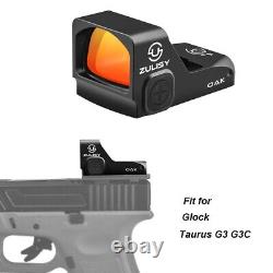 3 MOA Red Dot Sight Holographic Scope & mount plate for Taurus G3 G3C Glock