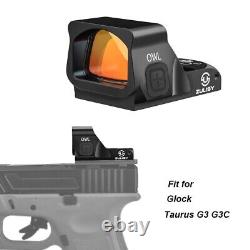 3 MOA Tactical Mini Red Dot Reflex Sight Scope OWL for Glock 17 20 Taurus G3 G3C