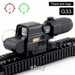 558 G33 Red Green Dot 3x Magnification Tactical Holographic Sight Reflex Sight