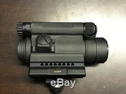 Aimpoint 11972 CompM4H 1 x 2 MOA QRP2 Red Dot scope in box with manual - CV165
