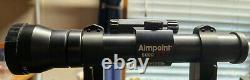 Aimpoint 5000 XD-2X (1.5 MOA RED DOT) BLACK WithWarne Maxima ExHigh QD Scope Rings