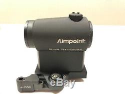 Aimpoint Micro H-1Red Dot Sight 4 MOA with Larue Tactical Quick Release Mount