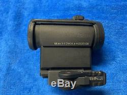 Aimpoint Micro T-1 2MOA Red Dot Sight with American Defense QD Mount T1 ADM 1/3rd
