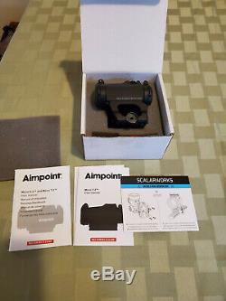 Aimpoint Micro T-2 2 MOA Red Dot Reflex Sight with Scalarworks LEAP Mount