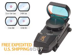BROWNING BUCKMARK Reflex 3 MOA Red Dot Sight 7 Adjustable Settings With LENS COVER