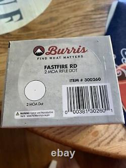 BURRIS FastFire RD 2 MOA Red Dot (300260) NEW! Factory Sealed box