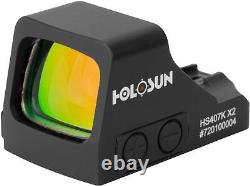 Brand New HOLOSUN HS407K X2 Red Dot Open Reflex Sight RMSc Mount FREE SHIPPING