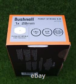 Bushnell First Strike 2.0 1x 28mm Reflex Sight 3 MOA Red Dot Reticle