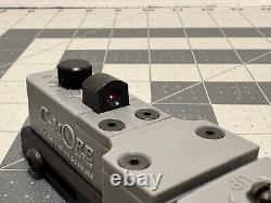 C-MORE Railway Holographic Red Dot Sight with CLICK SWITCH, Gray, 12 MOA, CRWG-12