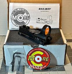 C-MORE Railway Holographic Red Dot Sight with Standard Switch, Black, 6 MOA RWB-6