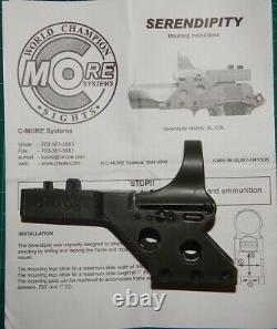 C-MORE Serendipity 8 MOA Red Dot Sight for 5 Full Size 1911 Raceguns STD Switch