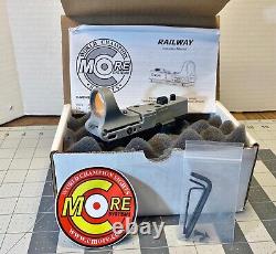 C-More RAILWAY Red Dot Holographic Rifle Sight, Standard Switch, 4 MOA, Gray