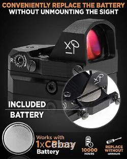 Creative XP HD Red Dot Sight 3 MOA Reflex Sight for Day & Night, Small Black