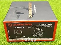 Crimson Trace 1x Compact Tactical Red Dot Sight 2.0 MOA Dot Reticle CTS-1000