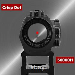 Cyelee Red Dot Sight 1X20Mm 2MOA Shake Awake Rifle Scope with Absolute Co Witnes