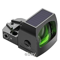 EPN AE-RS1016 Red Dot LED Reflex Sight, Solar Failsafe, Shake Awake, Black