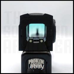 Enclosed Reflex Optic Red Dot Sight For Glock Mos 17 19 21 22 45 47 Adapter Incl