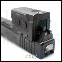 Enclosed Reflex Optic Red Dot Sight For Glock Mos 17 19 21 22 45 47 Adapter Incl