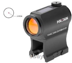 HOLOSUN HS403C Solar Power Micro Red Dot Sight, 2 MOA Dot