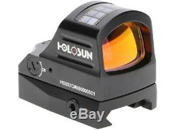 HOLOSUN HS407C Micro Red Dot 1X 2 MOA RMR Reflex Pistol Sight withSolar FAST SHIP
