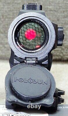 HOLOSUN HS515C 2 MOA red dot with 65 MOA ring solar backup quick-release mount