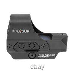 HOLOSUN Hs510c 2 MOA Open Reflex Circle Red Dot Sight withSight Cover