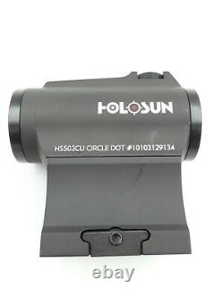 HOLOSUN Solar Red Dot Sight, 2 MOA Dot, 65 MOA Circle, HS503CU