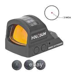 Holosun 407C HS407C X2 Red Dot Handgun Open Reflex Sight 2 MOA RMR Footprint