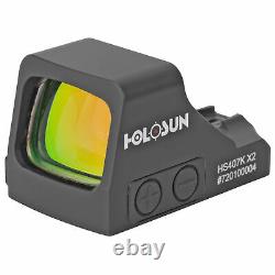 Holosun 407K X2 Pistol Open Reflex Sight Red Dot Reticle 6 MOA Dot HS407K