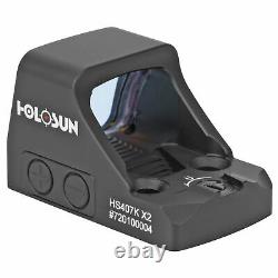 Holosun 407K X2 Pistol Open Reflex Sight Red Dot Reticle 6 MOA Dot HS407K