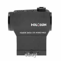 Holosun HS403B 2MOA Dot 20mm Micro Reflex Sight with Shake Awake New
