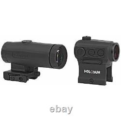 Holosun HS403C 2 MOA Dot Micro Red Dot Sights & HM3X 3X Magnifier Combo with Case