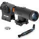 Holosun HS403R 2 MOA Red Dot Sight & 3X Magnifier HM3X with Battery & Cleaning Pen