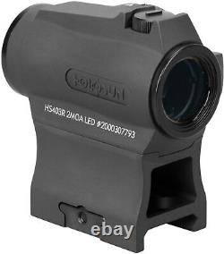 Holosun HS403R Red Dot Sight, 2 MOA Dot, Rotary Dial, CR2032 Battery