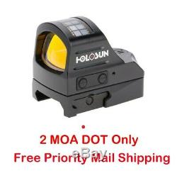 Holosun HS407C (2MOA Dot Only) Micro Red Dot Reflex Sight Solar Panel