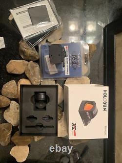 Holosun HS407C X2 Red Dot Sight 2 MOA + Midwest QD Rifle FULL Co-witness Mount