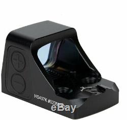 Holosun HS407K Red Dot Sight, 6 MOA Dot, Black, HS407K Reflex Red Dot Sight