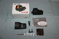 Holosun HS510C 2MOA red circle-dot solar sight with Dream Plastics rubber cover