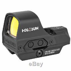Holosun HS510C Open Reflex 2MOA Dot & 65MOA Circle Red Dot Sights