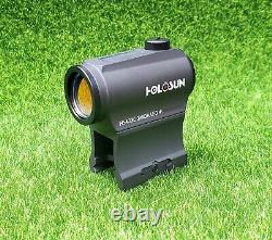 Holosun Micro Red-Dot Sight Solar Powered with 1/3 Co-witness Mount 2 MOA HS403C