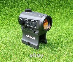 Holosun Micro Red-Dot Sight Solar Powered with 1/3 Co-witness Mount 2 MOA HS403C