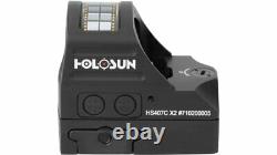 Holosun Mini HS407C 2 MOA Red Dot Sight Black