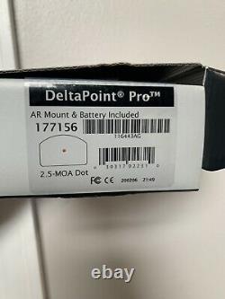 Leupold DeltaPoint Pro 2.5 MOA Red Dot Reflex Sight With Mount 177156 USED