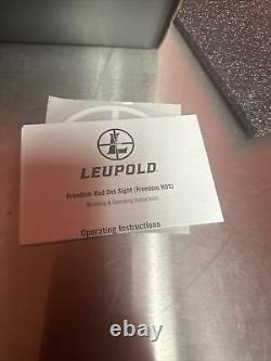 Leupold Freedom RDS 1x34, 34mm Red Dot BDC 1/4 MOA Dot withMount! Free Shipping