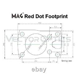 MULTI RETICLE RED DOT SIGHT OPTIC FOR SPRINGFIELD HELLCAT OSP XDS RMSc 407K 507K