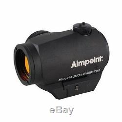 -NEW- Aimpoint Micro H-1 H1 2MOA Red Dot Weapon Sight with Standard Mount 200018