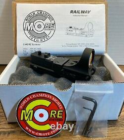 NEW C-More RAILWAY Red Dot Holographic ALUMINUM Sight, Standard Switch, 16 MOA