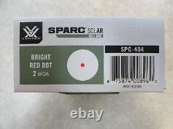 NEW Vortex Optics SPARC Fully Multi-Coated Solar Red Dot Sight 2 MOA SPC-404
