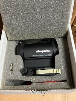 New Aimpoint Micro H-2 Red Dot Reflex Sight LRP Mount and Spacer 2 MOA 200211